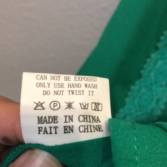 ruffle blouse Women's M green vintage inspired high collar lace EUC shirt top - Picture 7 of 11